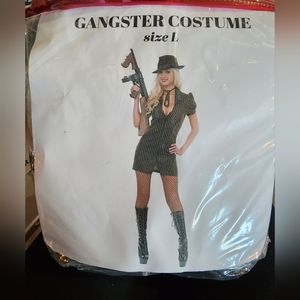 Charades Women's Gangster Costume Large